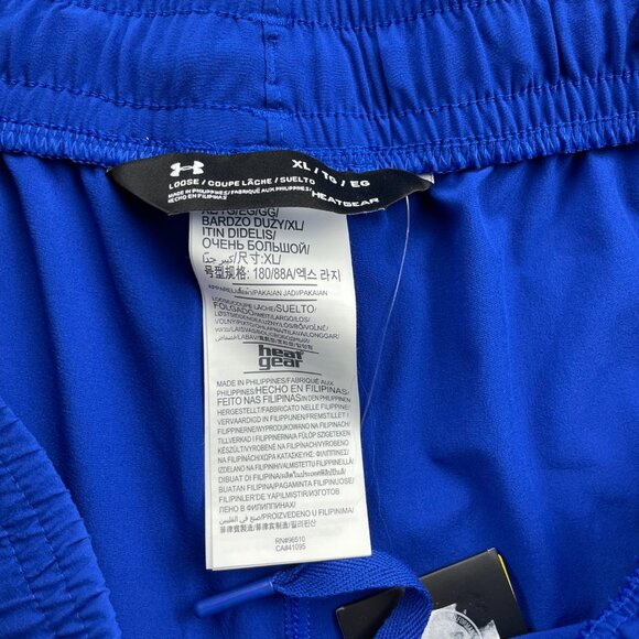 Under ARMOUR UA Track Pants Men Extra Large XL Blue with Gray Mesh New With Tags - Picture 3 of 14